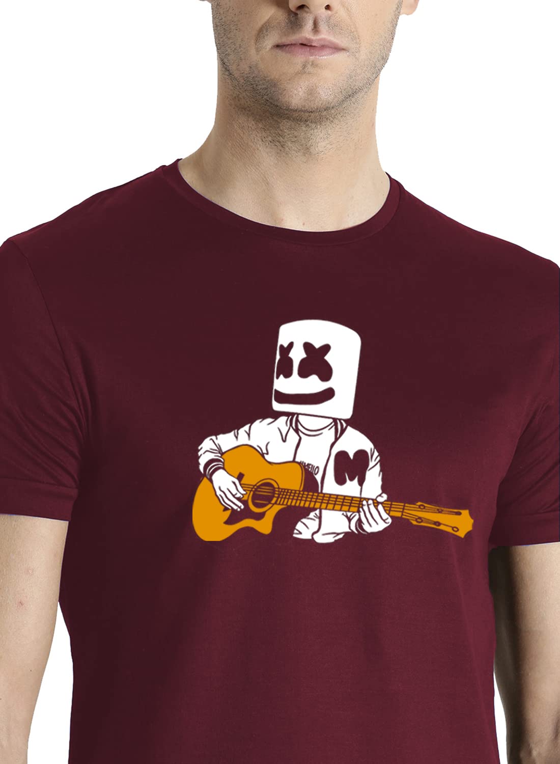ADRO Mens Graphic Printed T-Shirts (RNR-M-MMG-MR_Maroon)