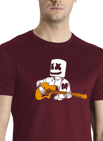 ADRO Mens Graphic Printed T-Shirts (RNR-M-MMG-MR_Maroon)