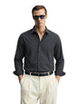 The Indian Garage Co Mens Slim Fit Checkered Cutaway Collar Full Sleeves Party Shirt