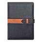 Anupam Posh A5 Ruled Journal Notebook 192 Pages 80Gsm Lined Notebook Leather Textured Pu Cover Sliding Loop Closure With Pen Loo