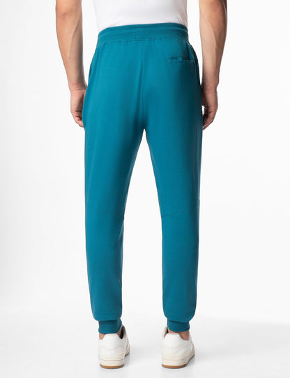 FYLTR Mens Casual Straight Leg Joggers with Stripe Tape Detail - Elasticated Waist with Drawstring | Zip Pockets | Solid Color