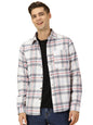 Thomas Scott Mens Checkered Slim Fit Shirt (TS1175_Off White