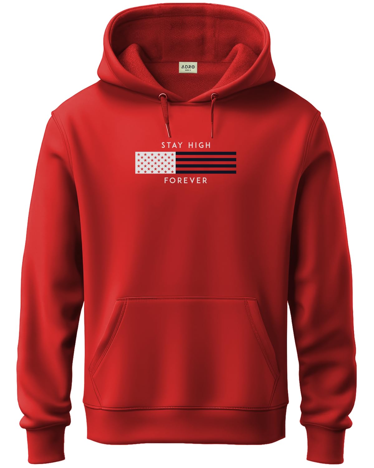 ADRO Hoodies for Men | Printed Hoodie for Men | Cotton Hoodie | Mens Hoodies | Sweatshirt for Men | Hooded Hoodie | H24-FLAG