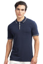 ADRO Polo T Shirt for Men | Navy Polo T-Shirt | 100% Cotton Polo Tshirt | Regular Fit Polo| Available in Plus Size Polo|PN24-ST-