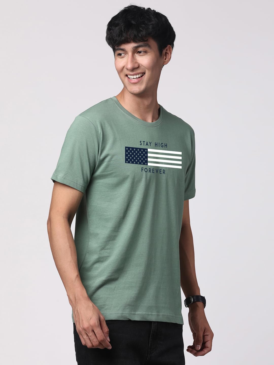 ADRO Mens Flag Printed Cotton T-Shirt_RN24-L2-FLAG-PT