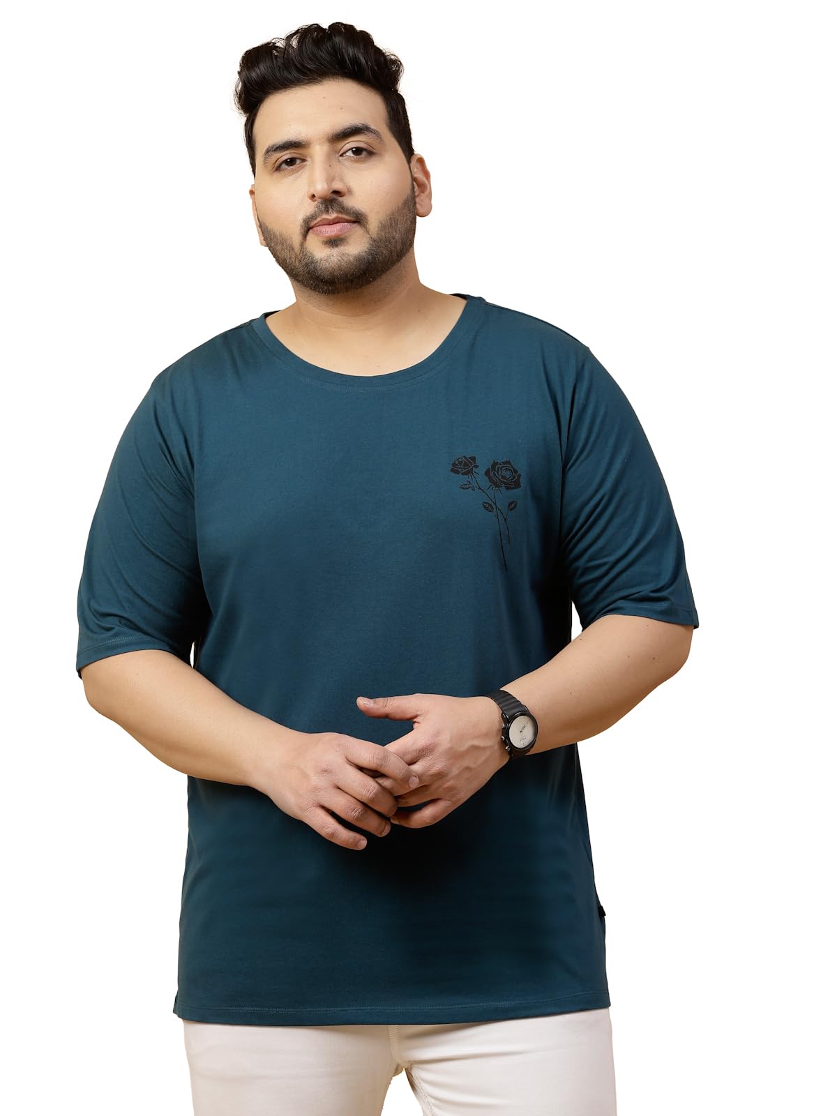 Rigo Printed Oversized T-Shirts for Men | Plus Size Oversized Tees for Men | Drop Shoulder T-Shirt for Men