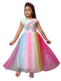 Aarika Girls Multi Color Round Neck Gown (Ng-3010-Multi-30)