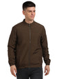 Turtle Men Cotton Stretch Solid Regular Fit Full Sleeve Brown Windcheater Jacket