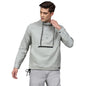 Campus Sutra Men Grey Solid Windcheater Sporty Jacket