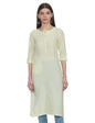 W for Woman Cotton Blend Women's Regular A-Line Flared Kurta