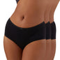 Nykd (Nyp033 All Black Breathable Cotton Hipster Panty Set For Women (Pack Of 3) | Mid Rise, Medium Coverage With N Fresh Anti B