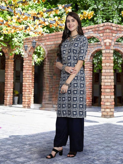Pinkmint Crepe Printed Kurti For Womens College Wear Kurti Festival Wear Kurti For Women (Pack Of 5)