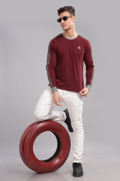 ADRO Full Sleeve Tshirt for Men | Full T Shirt for Men | 100% Slub Cotton Tshirt | Full Sleeve T-Shirt | Mens Full Sleeves T Shi