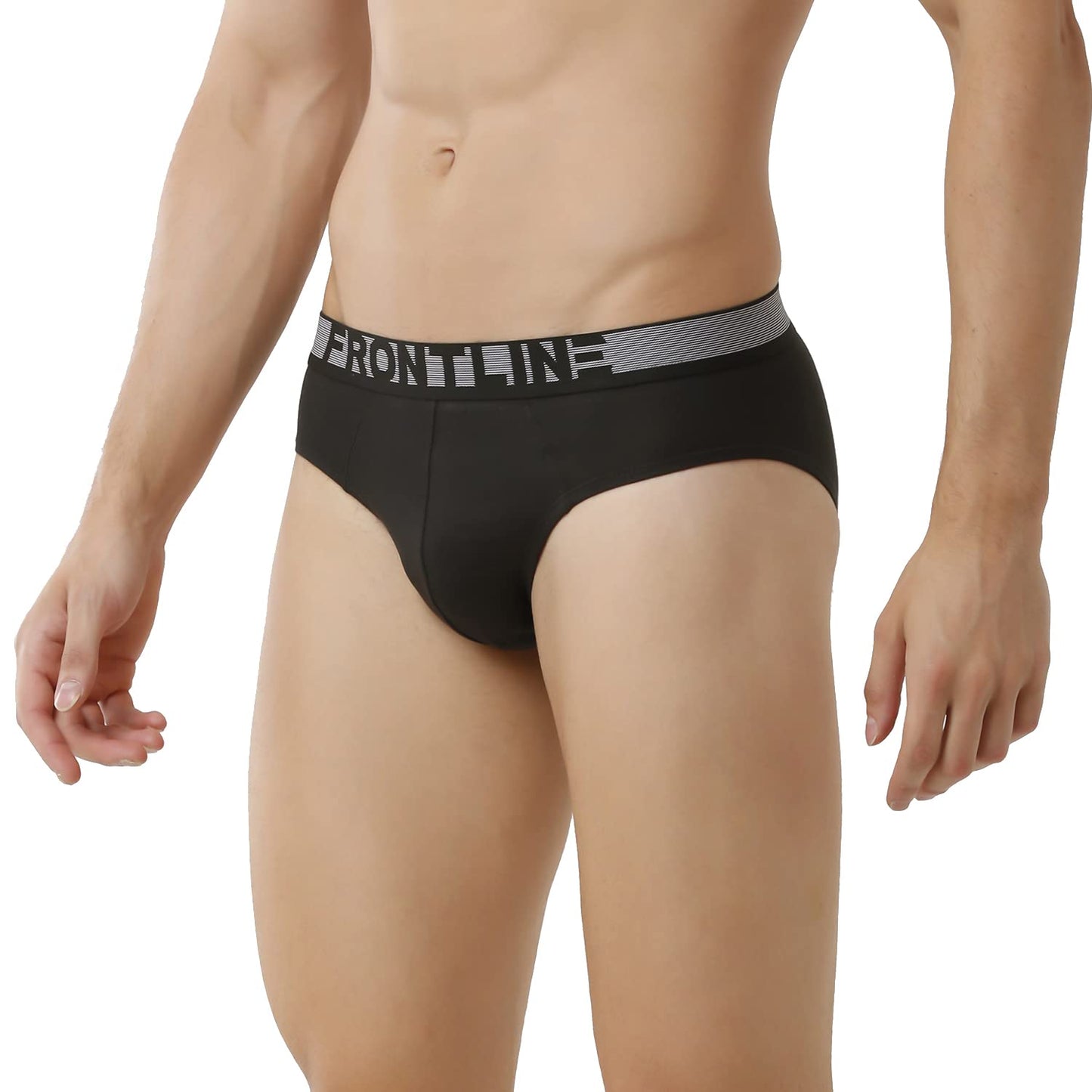 Rupa Modern Regular Solid Frontline Colors Mens Mini Briefs | Soft-Touch Cotton Stretch | Snug Fit | Breathable Fabric | Pack o