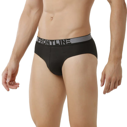 Rupa Modern Regular Solid Frontline Colors Mens Mini Briefs | Soft-Touch Cotton Stretch | Snug Fit | Breathable Fabric | Pack o