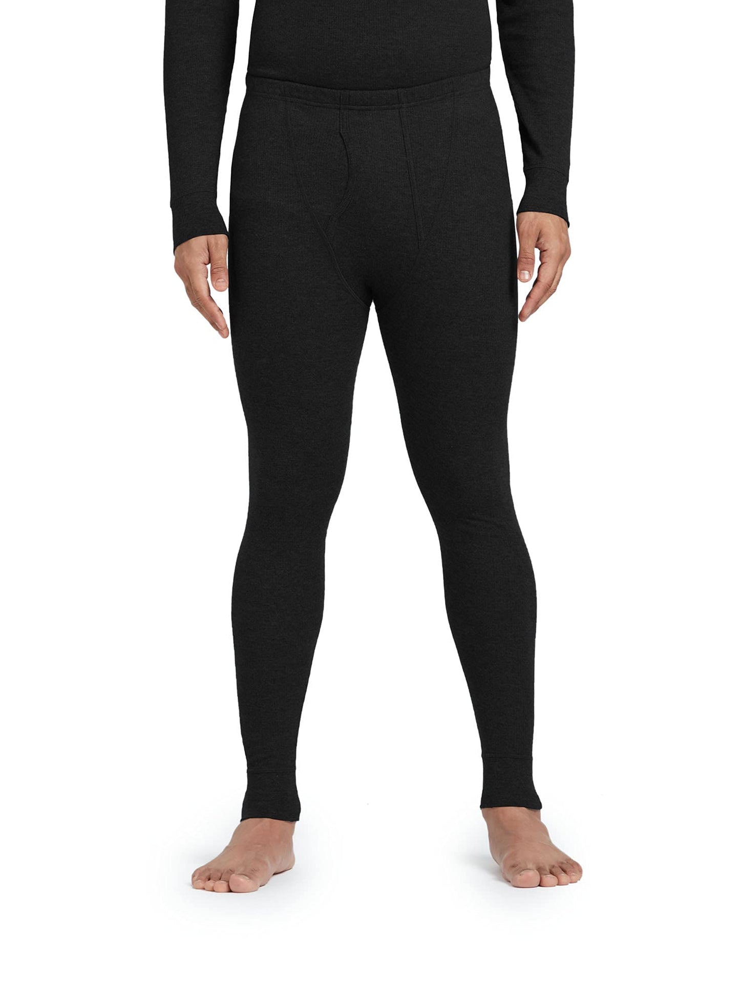 XYXX Mens Thermal Bottoms | Antibacterial, Skin Friendly with Superior Heat Retention | Slim Fit Full Length Solid Alpine Intel