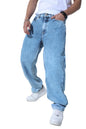 Hubberholme Men Blue Cotton Tapered Fit Mid-Rise Jeans