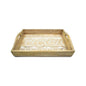 Hand Carved Wooden Breakfast Tray with Handle | Kitchen Dining Serve-Ware Accessories | 15 x 10 | 2047
