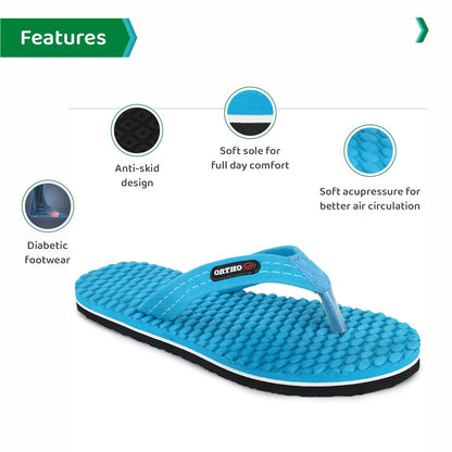 ORTHO JOY House Slipper for Womens Care | Orthopaedic | Diabetic | Acupressure | Comfortable | MCR | Flip Flop Ladies and Girl