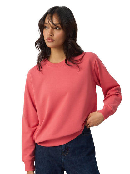 The Souled Store Citrus Splash Women and Girls Long Sleeves Round Neck Cotton Blend Oversized Sweatshirts