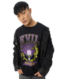 The Souled Store Official PPG: Evil Inside Men and Boys Short Sleeves Round Neck Regular Fit Cotton T-Shirts Black