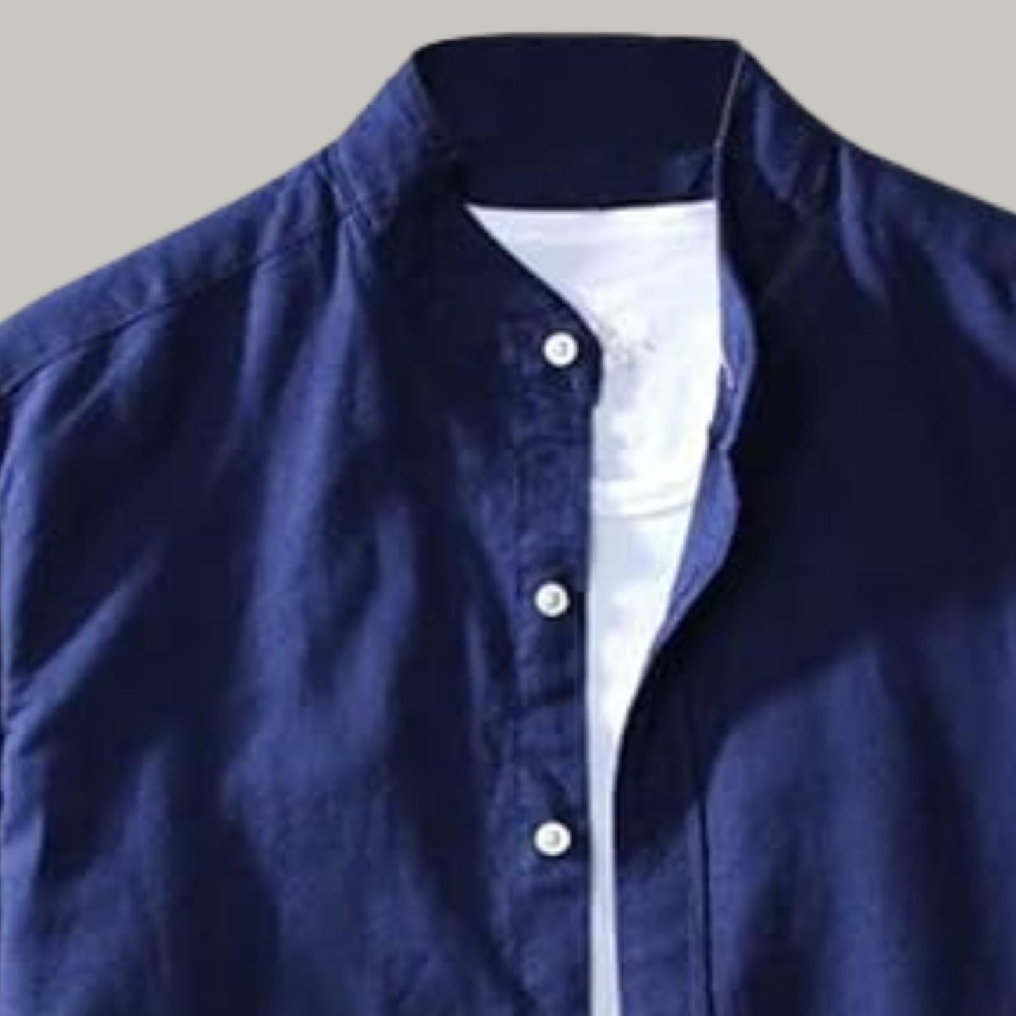 Rebelify MenS Cotton Blend Shirt With Full Sleeves Spread Collar Solid Pattern Botton Down Closure Relaxed Fit And Standard Len