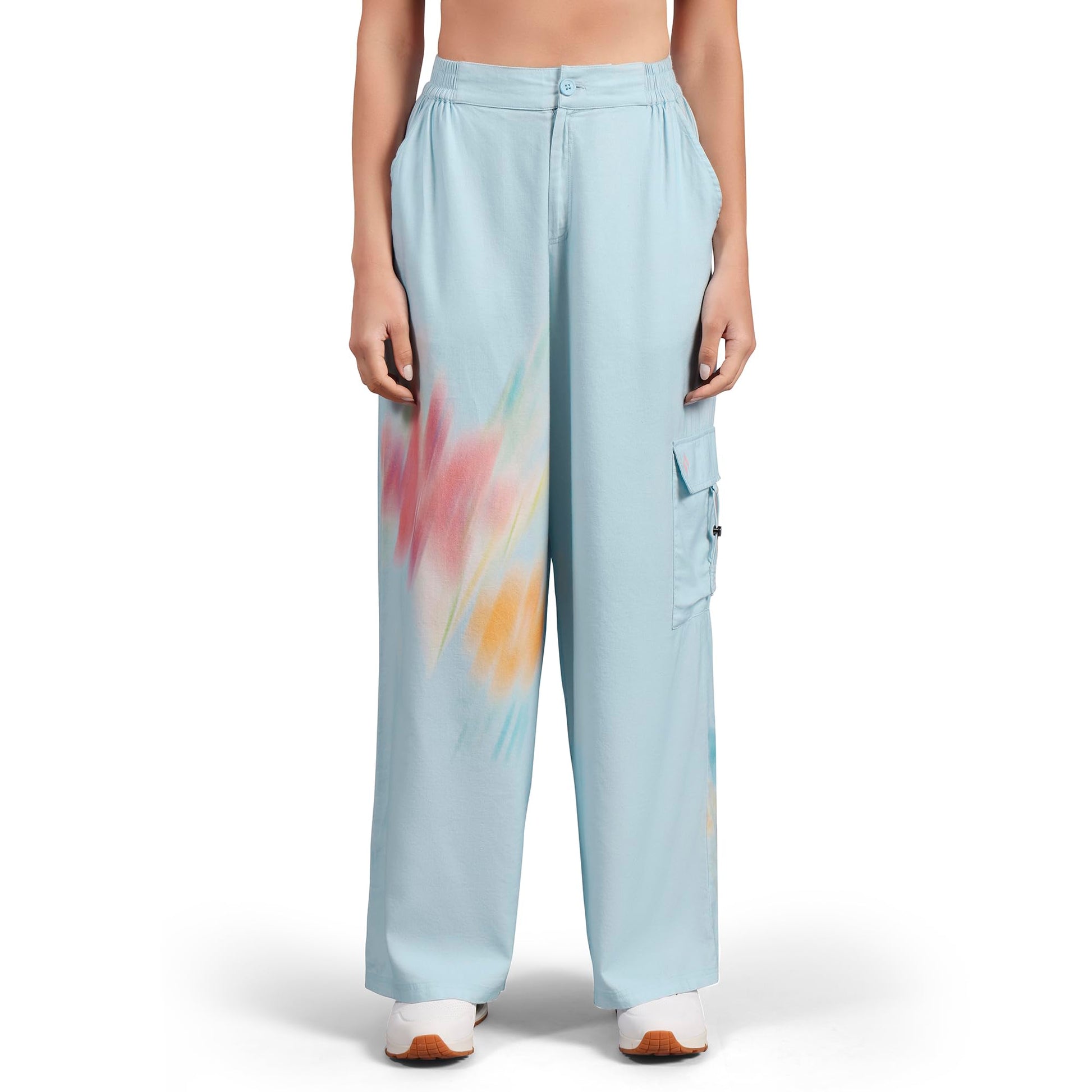 Skechers Women Blurry Floral Print Flared Track Pants