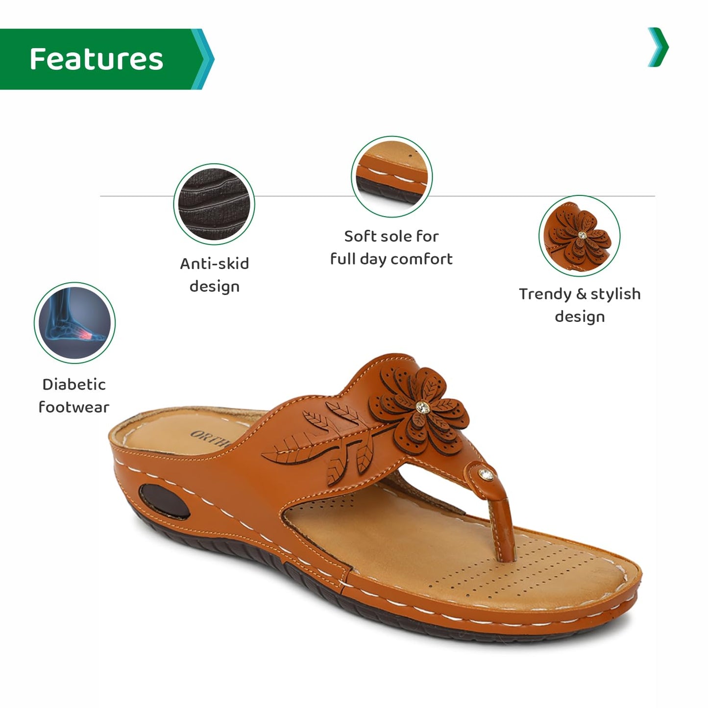Ortho Joy Doctor Slipper For Women || Orthopedic Fashionable Women Slipper