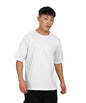 SHODOX Mens 100% Cotton Relaxed Fit Half Sleeve Tshirt for Men Drop Shoulder Front and Back Solid Round Neck T-Shirts (Pack of 1