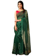 Satrani WomenS Chanderi Cotton Printed Ready To Wear One Minute Pre Pleated Readymade Saree With Unstitched Blouse Piece (32Rs3