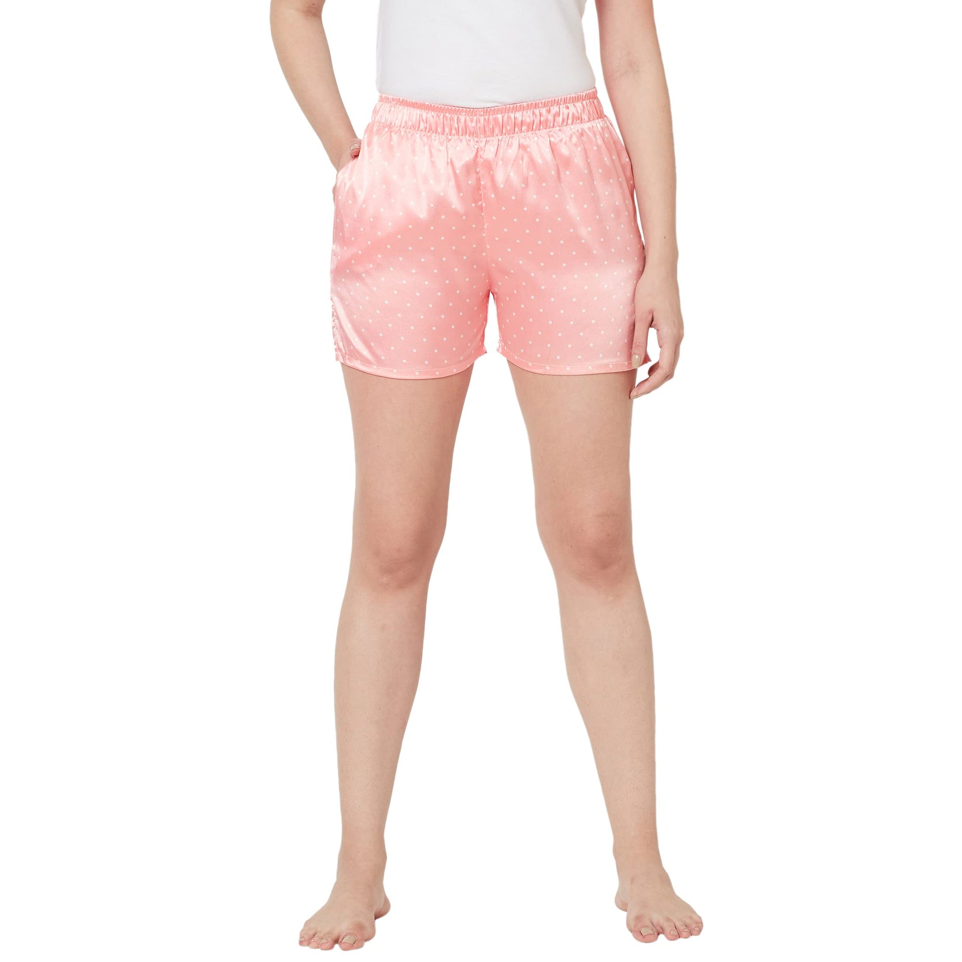 Sweet Dreams Womens Regular Shorts (OCW-2359A_Peach