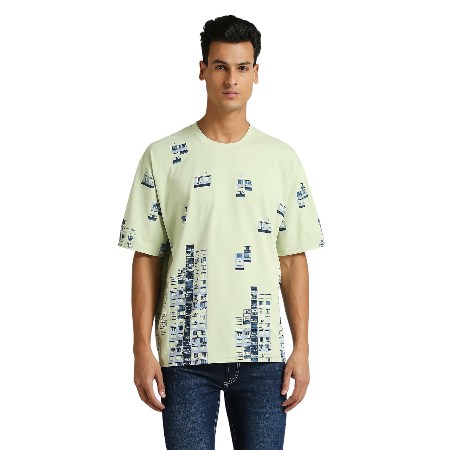 Pepe Jeans MenS Oversized Fit T-Shirt (Pm509671_Pistachio Green