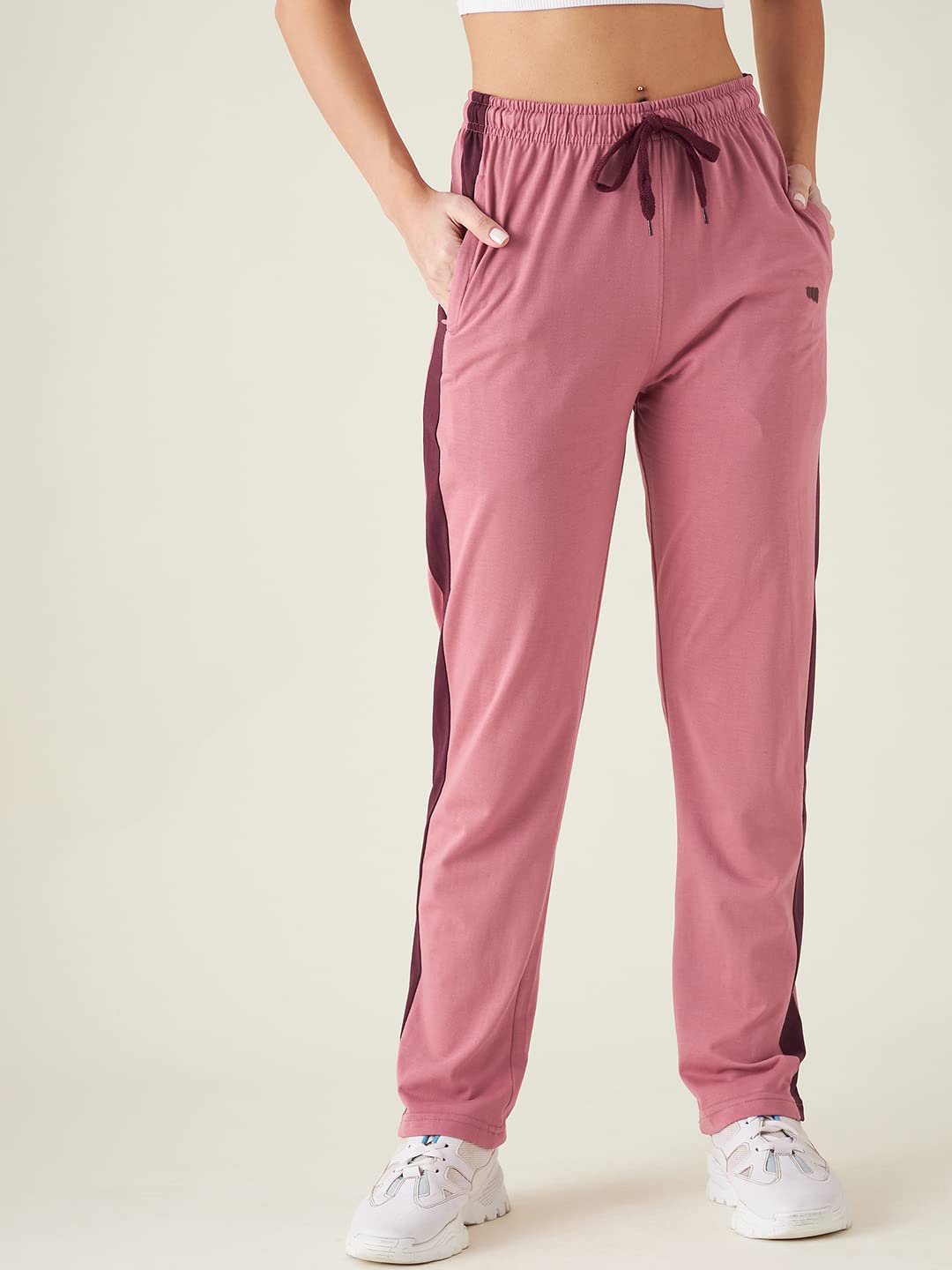 Modeve Striped Women Rose Track Pant