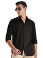 ADRO Mens Slim Fit Solid Casual Shirts | Plain Satin Evening Shirt | Stylish Office or Party Shirt | All Day Fresh Spread Colla