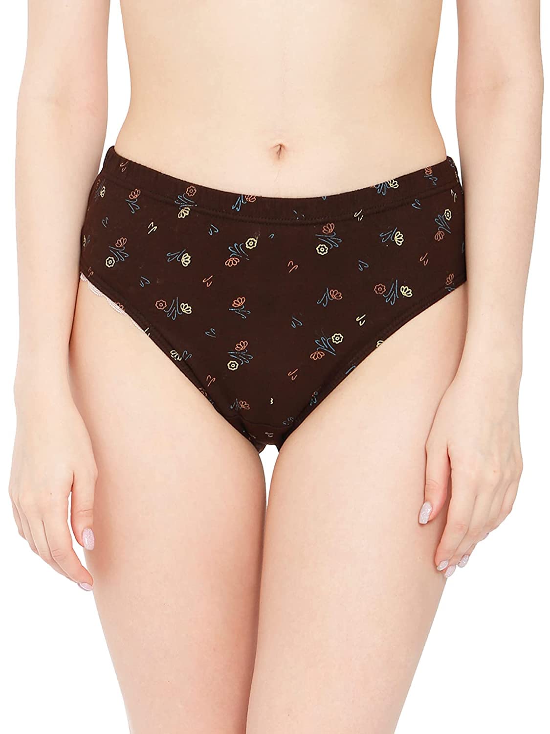 Rupa Womens Cotton Briefs Regular Solid Underwear (Pack of 5) (PR_PTY_PO5_Print