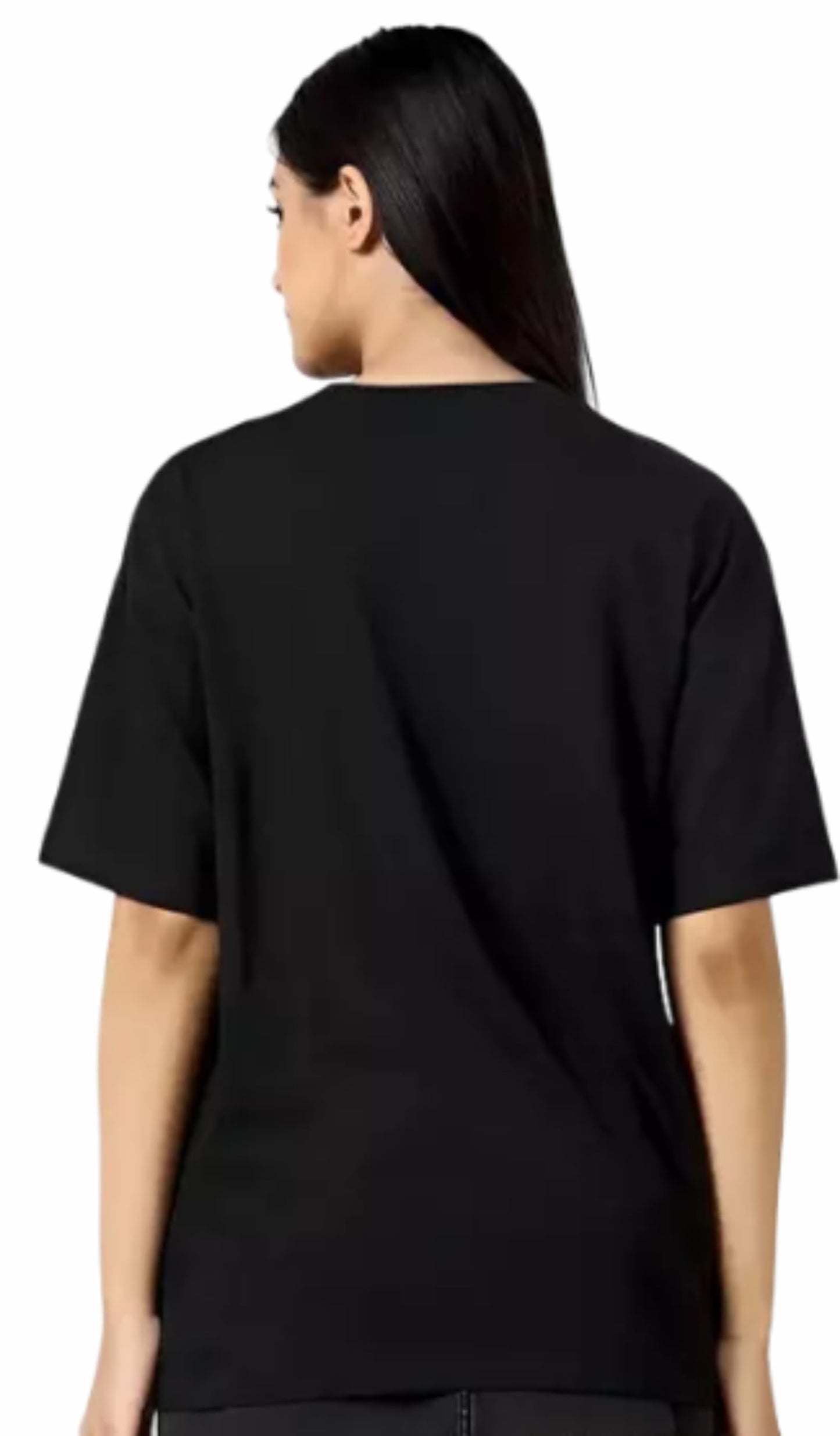 Uniplanet Store WomenS Cotton Blend T Shirt With Graphic Pattern Round Neck Half Sleeves Regular Fit And Standard Length