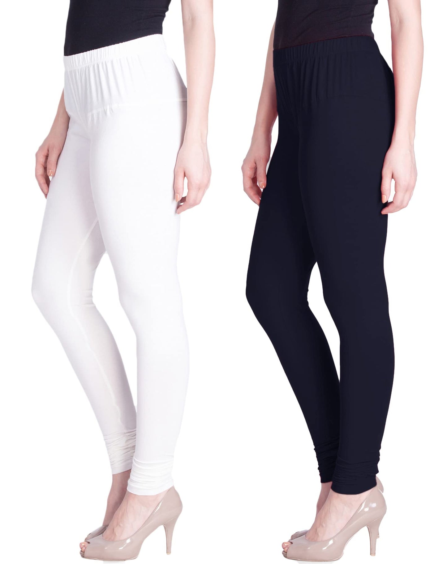 Lyra Cotton Premium Churidar Leggings For Women (Pack Of 2)
