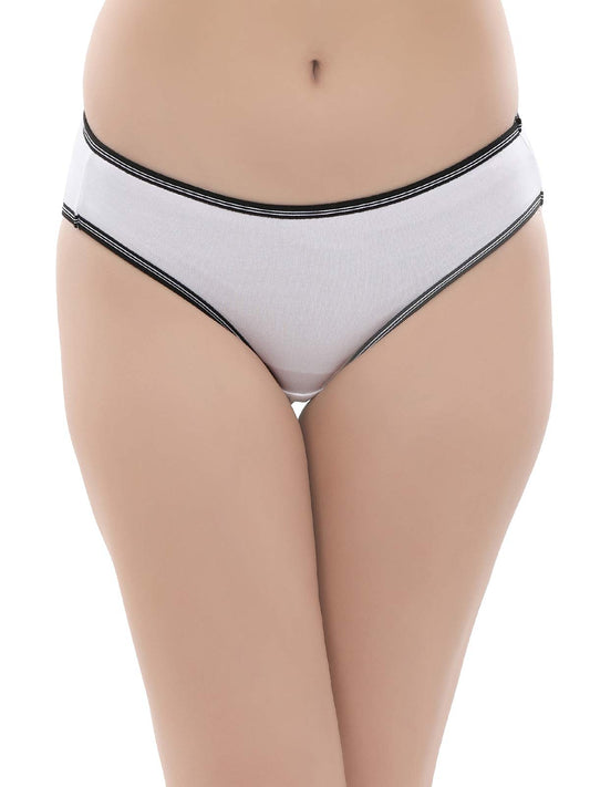 Clovia Womens Cotton Underwear (Pack of 1) (PN2557P18-XL_White_X-Large_White_XL)