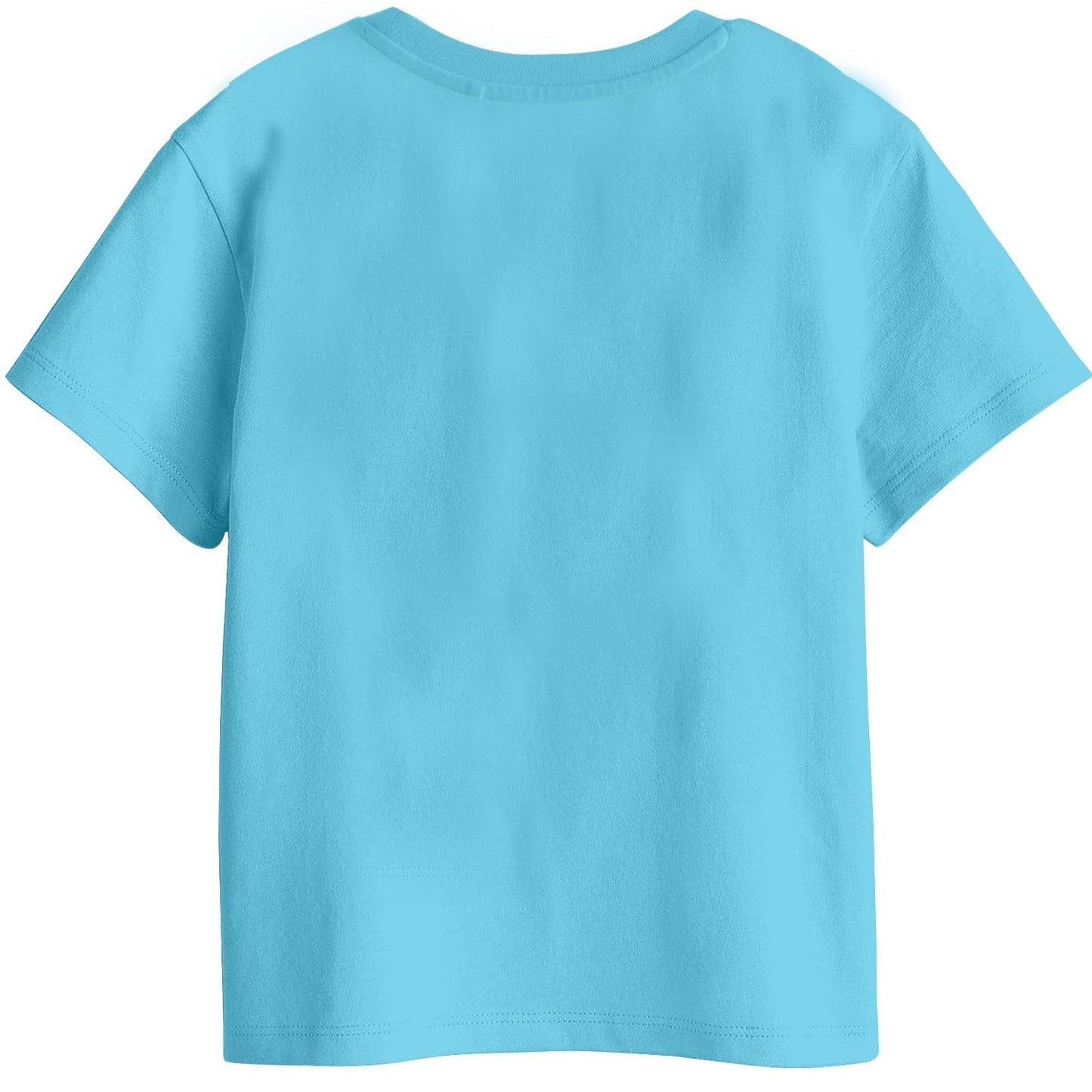 Bon Organik Girls Regular Fit T-Shirt (BON11414_Sky Blue