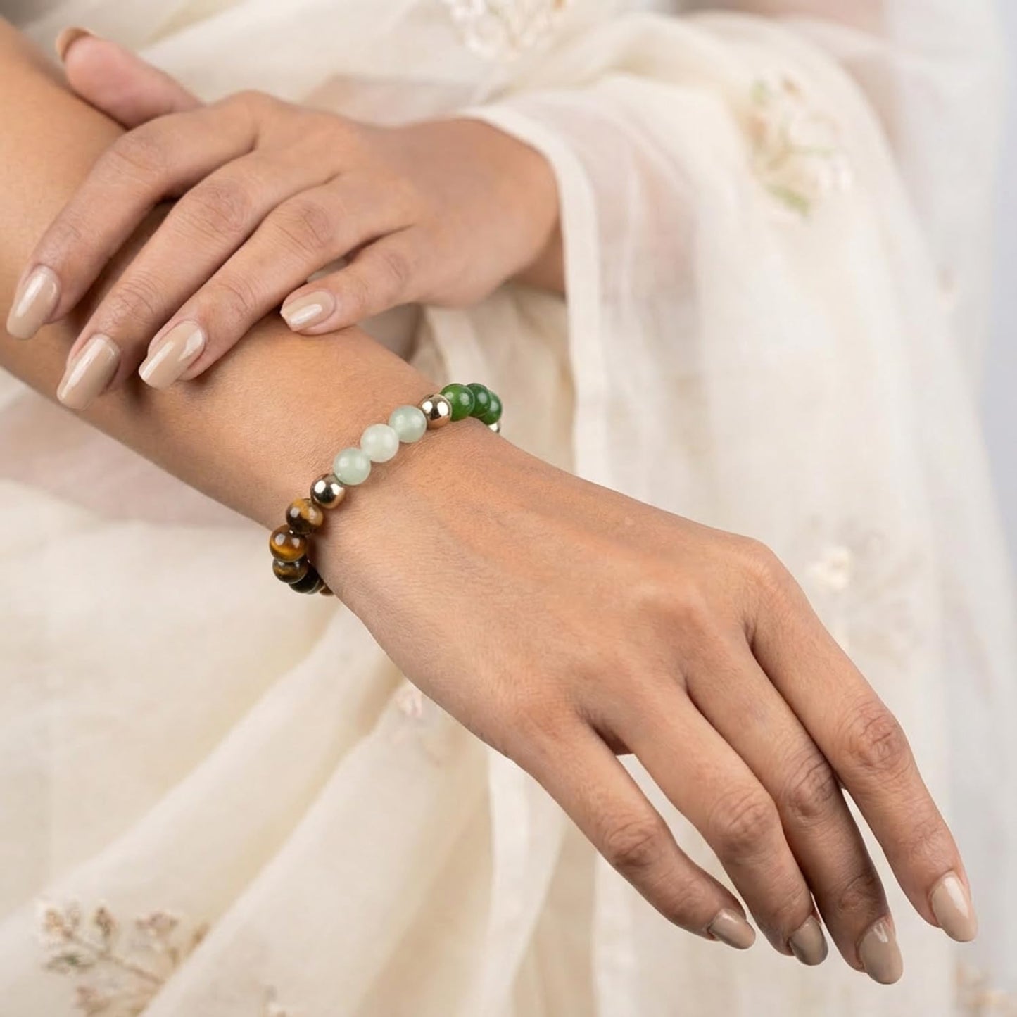 Astrotalk Dhan Yog Bracelet | Attracts Wealth & Financial Prosperity | Pyrite, Citrine, & Aventurine | Astrology Dhanyog Bracelet for Men & Women | Certificate of Authenticity