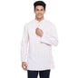 Fabindia Men Cotton Printed Short Kurta White_L