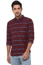 Allen Solly Men Striped Casual Cotton Full Sleeve Shirt