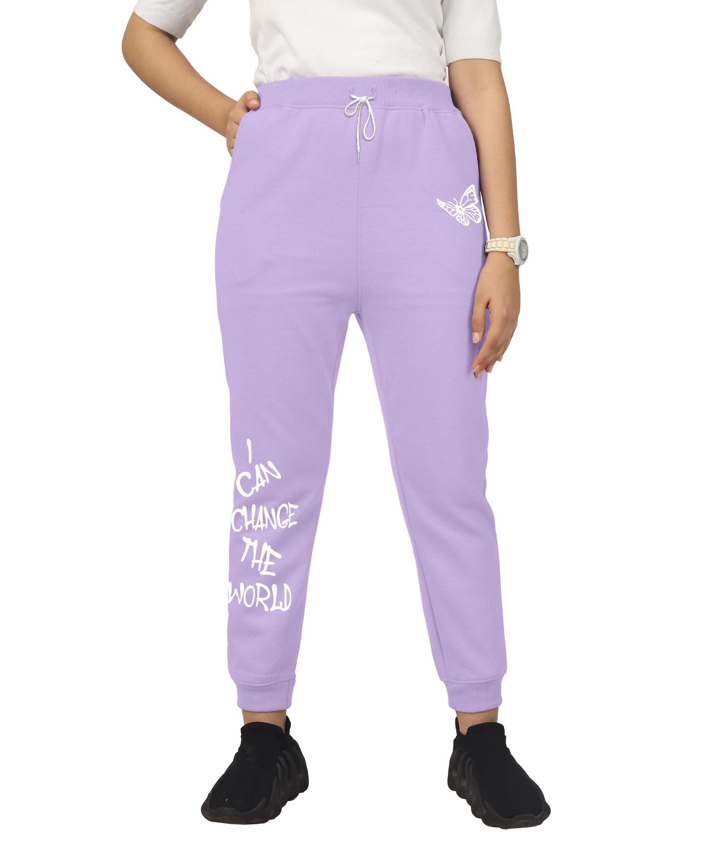 Kyda Kids Girls Cottonblend Printed Track Pants (Pack Of 1)