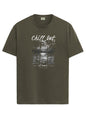 ADRO Mens Nature Graphic Tshirt - Premium Cotton T-Shirt with Stunning Nature Design - Best for Outdoor Enthusiasts Print Olive