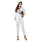 Lyra Cotton Strech Pencil Pant For Women | Mid-Waist | Fashionwear White