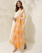 Fabindia Yellow Cotton Silk Tie & Dye Print Dupatta (2.5m x 92cm) (Free Size)