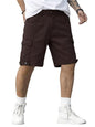 Greciilooks MenS Cargo Shorts (Gl-Sh255_Brown