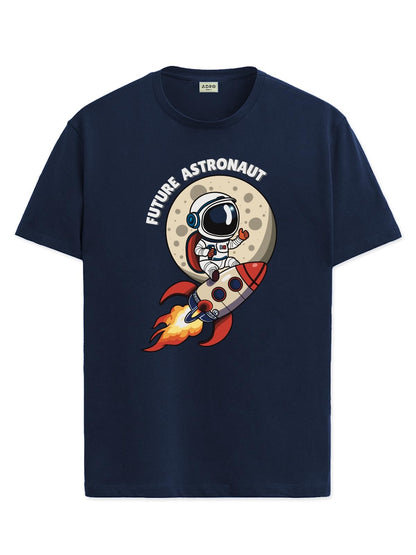 ADRO T Shirts for Boys & Girls | Astronaut Printed T-Shirt | Ages 3-14 | 100% Cotton Round Neck Tshirt for Boys |KRN-L2-ASTRO-NB