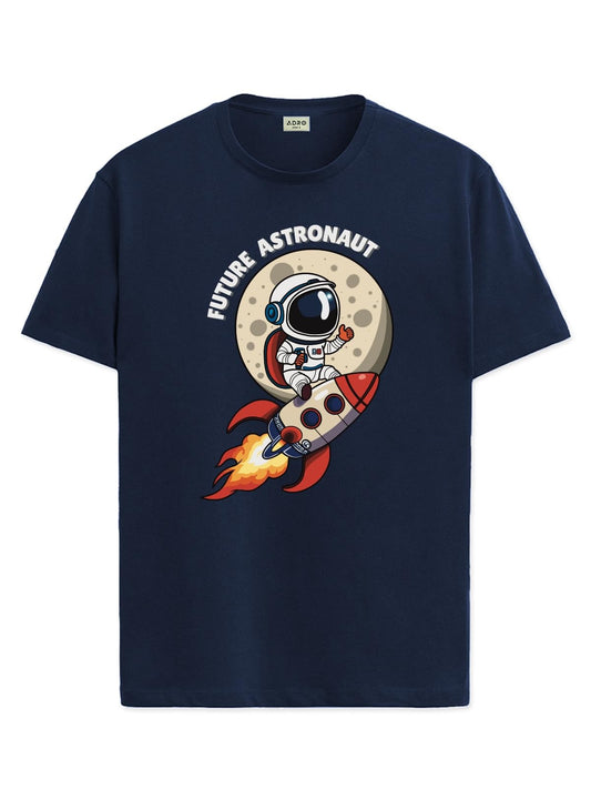 ADRO T Shirts for Boys & Girls | Astronaut Printed T-Shirt | Ages 3-14 | 100% Cotton Round Neck Tshirt for Boys |KRN-L2-ASTRO-NB