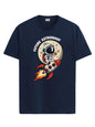 ADRO T Shirts for Boys & Girls | Astronaut Printed T-Shirt | Ages 3-14 | 100% Cotton Round Neck Tshirt for Boys |KRN-L2-ASTRO-NB